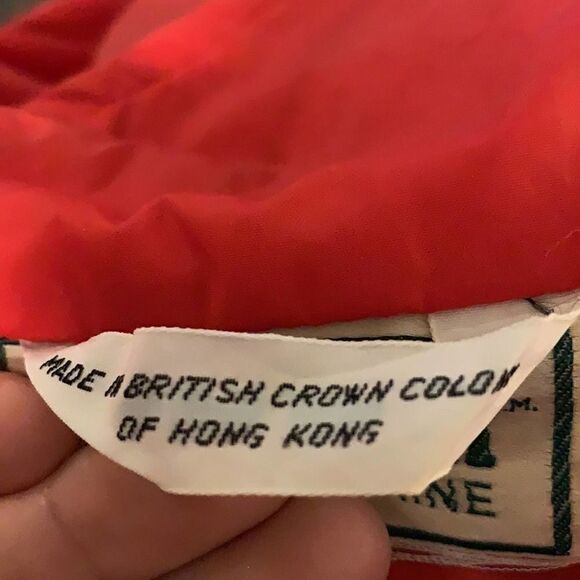 Vintage LL BEAN Red Windbreaker Aspen Anorak Sz L - Picture 6 of 10